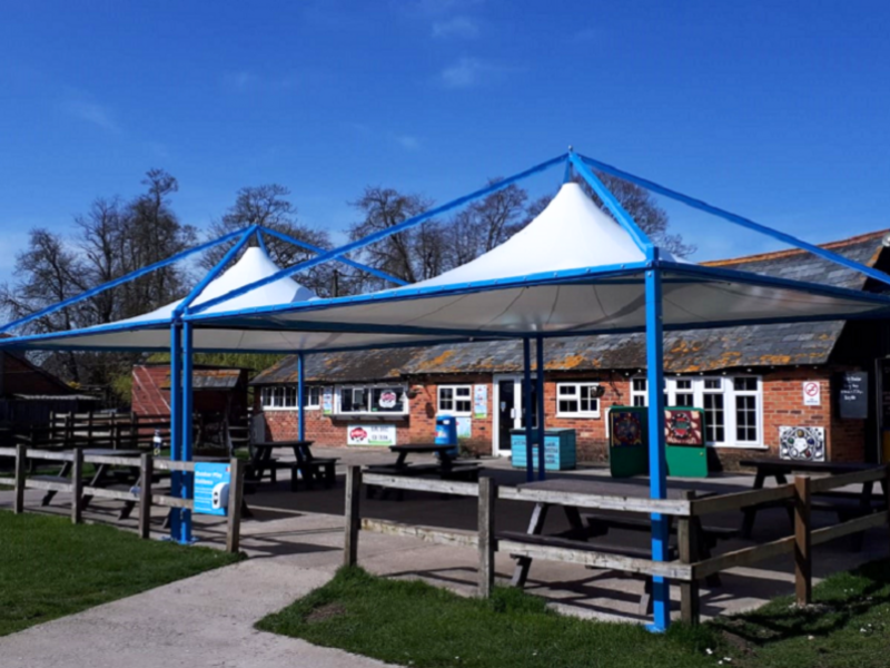 tensile fabric canopy