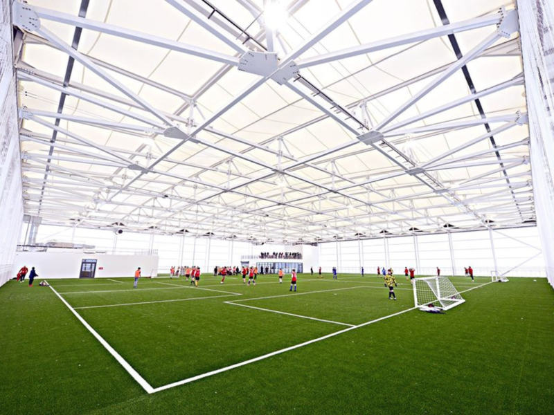 Frame-Fabric Sports Structures