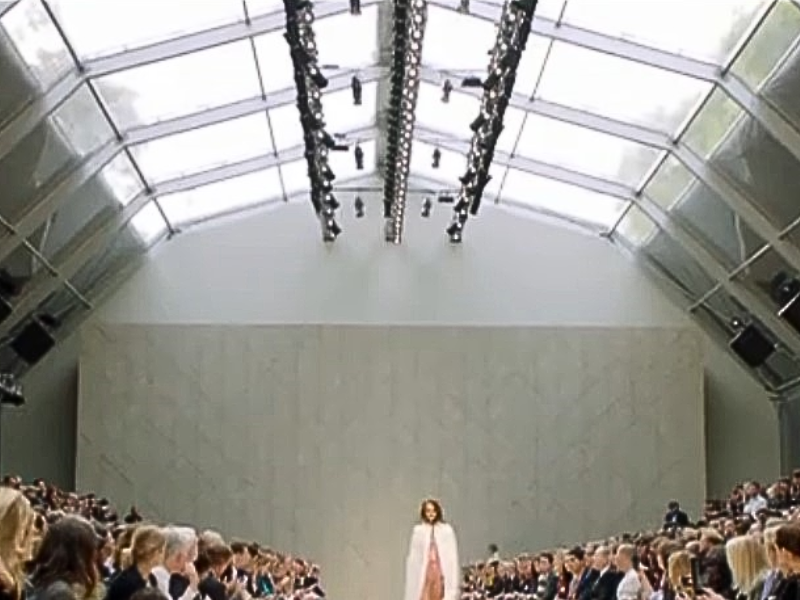 Large marquee structure for Burberry at London Fasion Show