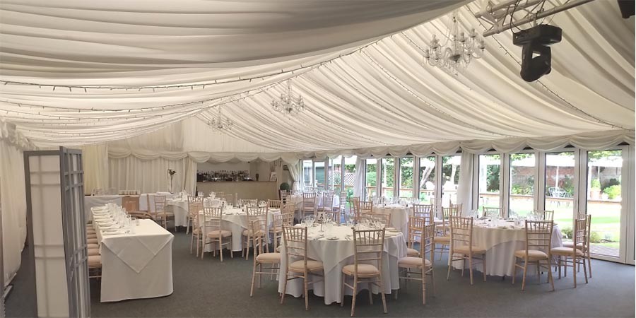 Interior Linings & Decor for marquee